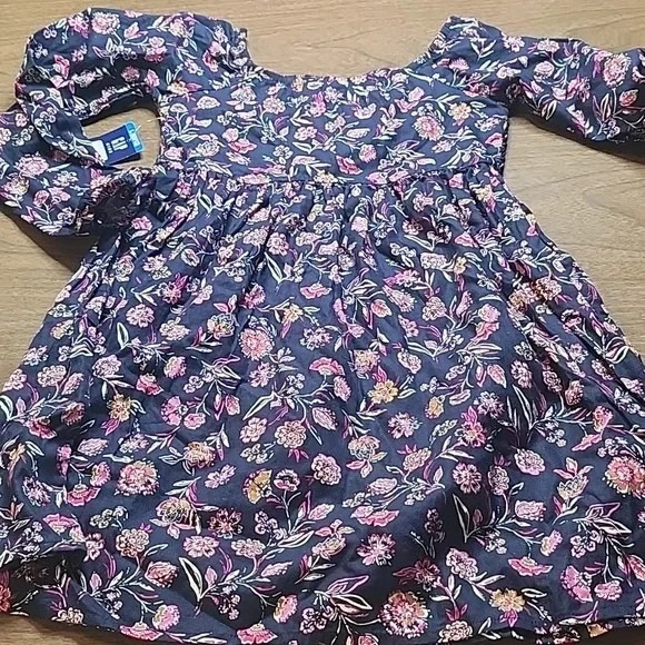 Gap Kids Floral Dress, Navy, Girls Size Large 10-12, NEW - Picture 8 of 8